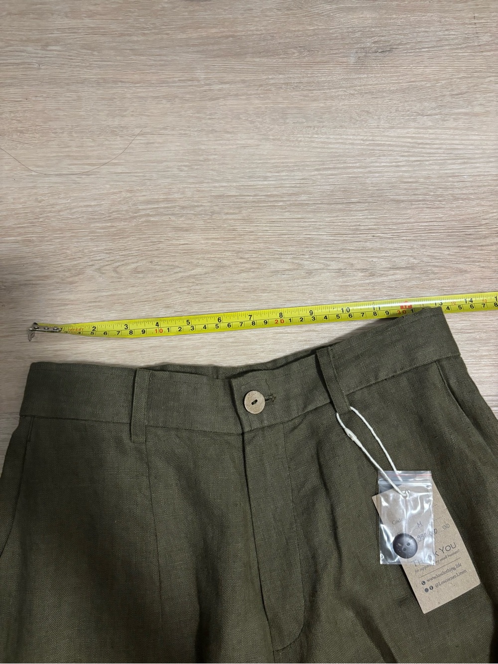 NWT 100% Linen Wide Leg Pants in Rust - Picture 2 of 10